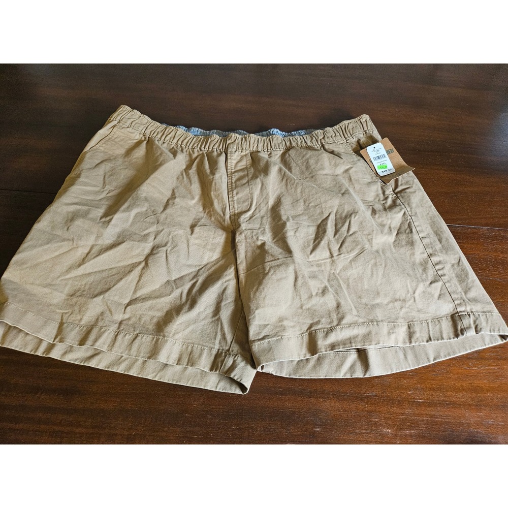 L.L. Bean Lakewashed Stretch Shorts Mens XXXL Heritage Khaki 8in Inseam NWT